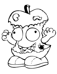 This time grossery gang trash pack is the main feature of our collection. Trash Pack Rotten Apple Coloring Page Apple Coloring Pages Trash Pack Monster Coloring Pages