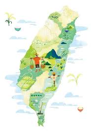 illustrierte karte von taiwan map art travel illustration illustrations and posters