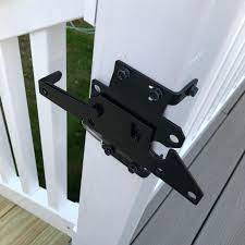 A simple push or pull activates the latch mechanism from either side. Winsoon Self Locking Gate Post Latch Heavy Duty Automatic Gravity Lever Woodfence Gate Lock Black Stainless Steel Reviews Wayfair Ca