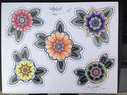 American Traditional Flowers Tattoo Inspiration Pinterest Mandala Flower Tattoos Traditional Tattoo Flowers Traditional Tattoo
