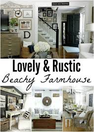 Favorite Things Friday Beachy Farmhouse Tour Rustic House Rustic Beach Decor Home