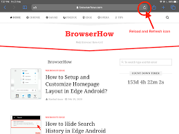 How To Refresh And Reload Webpage In Safari Ios Ipados In 2020 Reloading Webpage Refreshing