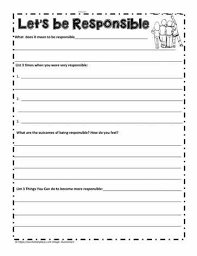 Responsibility Worksheet Teaching Respect No Response Counseling Worksheets