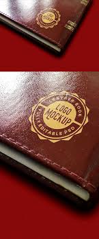 Vintage Leather Book Logo Mockup Graphicsfuel Logo Mockup Logo Mockups Psd Book Logo