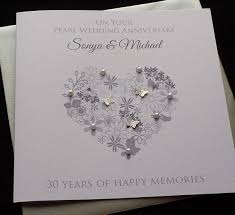 With the power of adobe spark, you can take this anniversary to the next level. Handmade Personalised Pearl 30th Wedding Anniversary Card Buy Online In Paraguay At Desertcart Com Py Productid 129064268