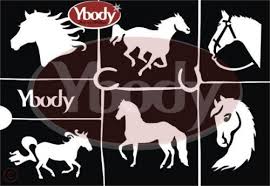 Maybe you would like to learn more about one of these? A5 Pferde Glitzer Tattoo Schablonen Set