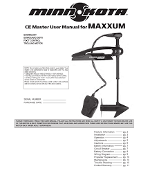 maxxum 70 sc bg freshwater trolling motor owners manual