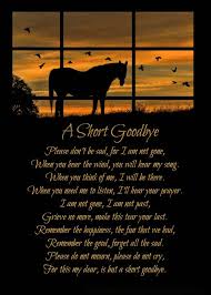 Horse Sympathy Spiritual Memorial Tribute Condolences Card Ad Ad Spiritual Sympathy Horse Condolence Card Funeral Poems Horses