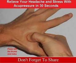 Squeeze The Fleshy Place Between Your Index Finger And Your Thumb Known As The Hoku Spot In Chinese How To Relieve Headaches Acupressure Hand Pressure Points