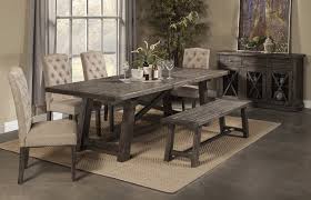 Knotty pine rustic adirondack cabin , ranch or cottage dining table with benches. Rustic Dining Table 4 Chairs 1 Rustic Bench Pierre 6 Pc Dining Set Orange County Ca Daniel S Home Center