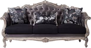 Shop our best selection of traditional sofas, couches & loveseats to reflect your style and inspire your home. Silver Gray Silk Like Fabric Ant Platinum Sofa Traditional Acme 51540 Chantelle 51540 Chantelle Sofa Acme Furniture Furniture Sofa