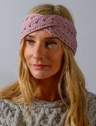 Supersoft Merino Crossover Headband from Aran Sweater Market