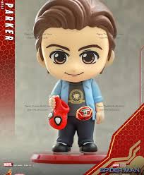 HotToys Marvel örümcek adam hiçbir şekilde ev serisi COSBABY tahsil Anime  8-11.5cm Mini Peter Parker aydınlatma adam aksiyon figürü