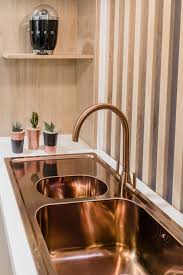 Black And Gold Kitchen Sink Tap Sp7915dra2 Sink And Miro Tap In 2020 Copper Kitchen Accessories Copper Kitchen Decor Rose Gold Kitchen