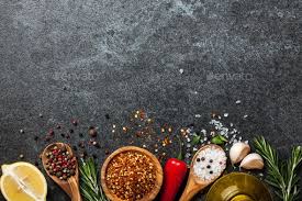 Cooking Background With Spices And Herbs Cooking Herbs Cooking Spices Photography