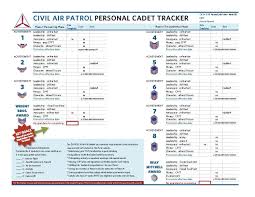 personal cadet tracker stripes to diamonds civil air