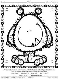 Pin By Irene Hines On Monsters Galore Monster Math Math Coloring Math
