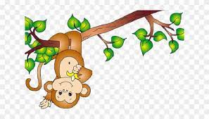 Monkey hanging from tree png top. Year Of The Monkey Clipart Tree Clipart Monkey On A Tree Cartoon Free Transparent Png Clipart Images Download
