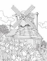Grown up coloring sheets are in! Windmill Coloring Pages Coloring Home