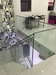 Stair glass railing and led lighting 2in1. Modern Straight Staircase Steel Wood Stairs White Painting Demax Arch
