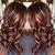 Medium Length Brown Hair With Red And Blonde Highlights