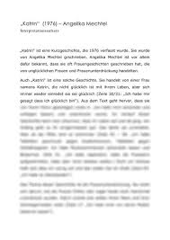 Theo schmich geier interpretation : Interpretation Einer Kurzgeschichte Musterlosung