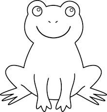 Black And White Frog Drawing Colorable Cute Frog Free Clip Art Frog Coloring Pages Frog Outline Cool Coloring Pages