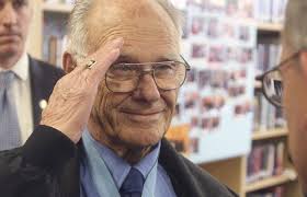 Oldest Medal of Honor recipient, who threw himself