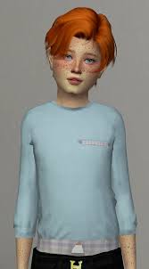 Sims 4 male hair haul (+cc links). Kids And Toddler Version Male Hair Redheadsims Cc
