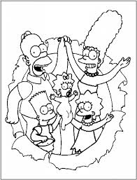 Free Printable Simpsons Coloring Pages For Kids Cartoon Coloring Pages Coloring Books Family Coloring Pages