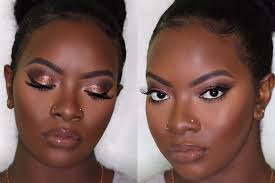 how to put simple makeup for dark skin
