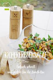orientalischer kichererbsensalat mit aubergine rezept kichererbsensalat salat erbsen