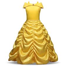Girls Princess Belle Costumes Princess Dress Up Halloween Costume Walmart Com In 2020 Kids Party Dresses Princess Belle Dress Girls Belle Dress