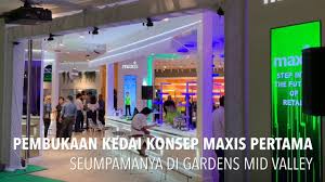 Mid valley megamall promises a full day of continuous entertainment and retail therapy with its vast floors and many shopping outlets. Maxis Perkenal Kedai Konsep Baharu Di Pusat Beli Belah Gardens Mid Valley Youtube