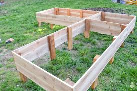We have really enjoyed the raised garden bed. Diy L Shaped Garden Bed Ugly Duckling House