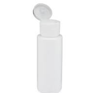 HDPE Plastic Cylinder Bottles with Flip Top Cap