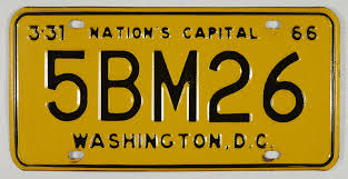 Washington dc 1969 hire taxi Dc License Plates Through The Years Washingtonian Dc