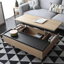 Modern Multifunction Lift Top Wood Coffee Table Stylish In Black And Brown Th Einrichtung Woh Coffee Table Wood Coffee Table Center Table Living Room