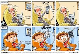 30 Funniest Cartoons About Ebooks And Digital Reading Funny Cartoons Funny Cartoon Pictures Funny Cartoon