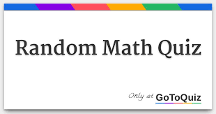 Math trivia is one of those games where you're able to learn new things in a fun and interesting way. Random Math Quiz