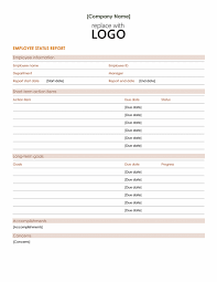 Employee Status Report Template For Word 2013 Inside Project Management Cart