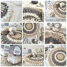 Masche zu einer runde schließen. Living Crochet Zeigt Dir Wie Man Aus Winter Washi Einen Teppich Hakelt