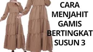 Ianya amat mudah dengan adanya panduan ini. Cara Menjahit Gamis Bertingkat Susun 3 How To Sewing Longdress Tutorialbaju Baju Dress Cute766