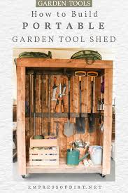 An outdoor storage shed is a valuable addition to any property, particularly for gardeners with limited indoor space. Diy Portable Garden Tool Storage Shed On Wheels