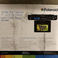 cabinet tv/dvd player with clock radio