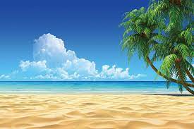 Custom E54 Wall Mural Diy Sunny Beach Wall Decor Impress Your Etsy In 2021 Beach Wallpaper Beach Background Beach Desktop Backgrounds