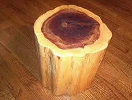 Red Cedar Tree Stump Table Plant Stand Tree Stump Table Stump Table