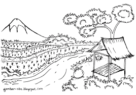 17 gambar pemandangan alam berwarna yang indah bimbel brilian via. 10 Mewarnai Gambar Pemandangan Gunung Dan Sawah Photography Illustration Beautiful Sketches Landscape Illustration