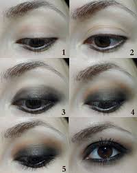 augen make up tipps wie schminkt man das untere augenlid richtig grunge eye makeup punk makeup 90s makeup