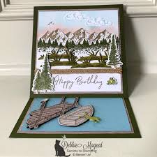 See more ideas about homemade cards, cards, inspirational cards. Masculine Mountain Air Birthday Card For Fun Fold Friday Birthday Cards For Men Masculine Birthday Cards Cards Handmade
